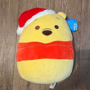 Winnie the Pooh with Santa Hat Squishmallow